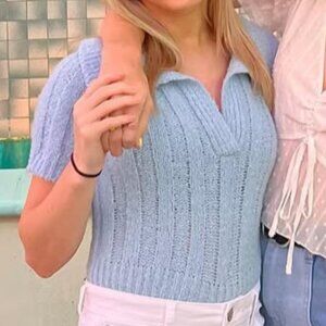 Blue Sweater top
